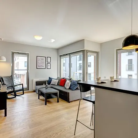 Апартаменты Waterlane Apartament Гданьск